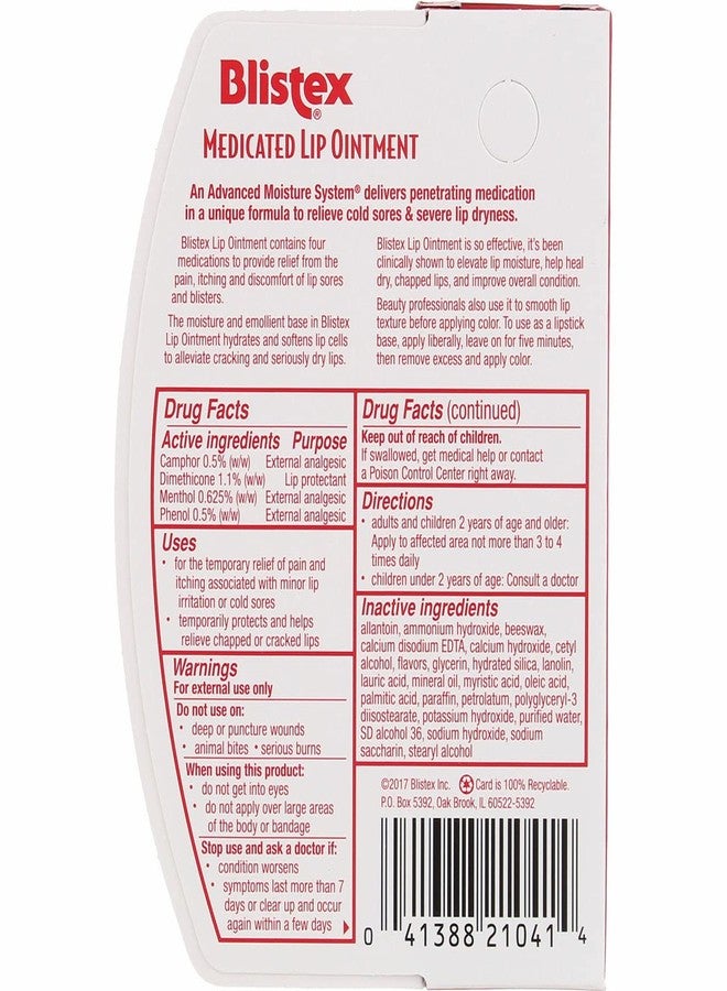 Blistex Lip Medicated Ointment, 0.35 oz (Bundle of 6) - Image 2
